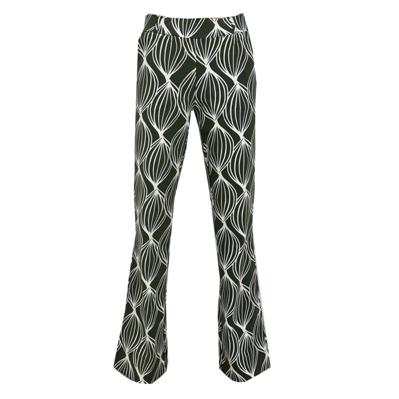 Glamm label broek Diaz Print olive