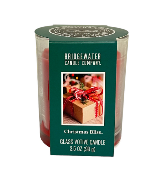 Glas Votief Kaars Christmas Bliss