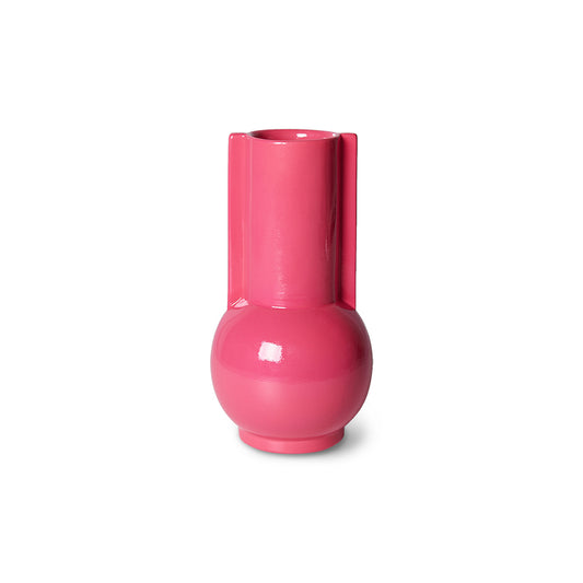 HKliving Ceramic vase hot pink ACE7169