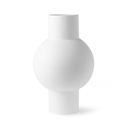 HKliving Matt white vase M ACE6808