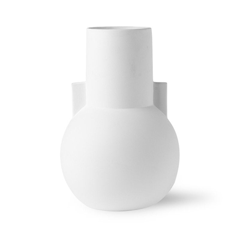 HKliving Matt white vase S ACE6809