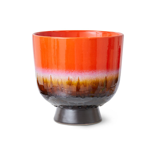 HKliving Retro flower pot cherry red