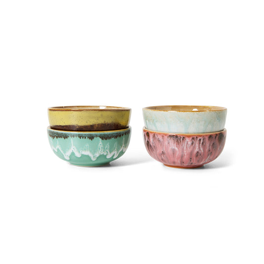 HKliving XS bowls, modernist (set of 4)