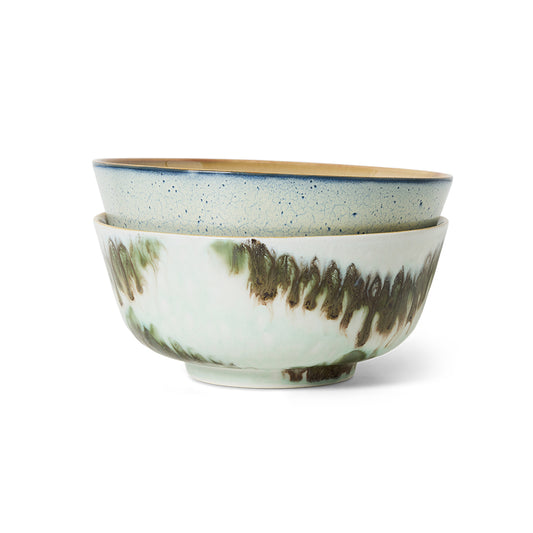 HKliving ramen bowls, minimalist (set of 2)