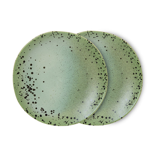 HKliving side plates, fleck (set of 2)