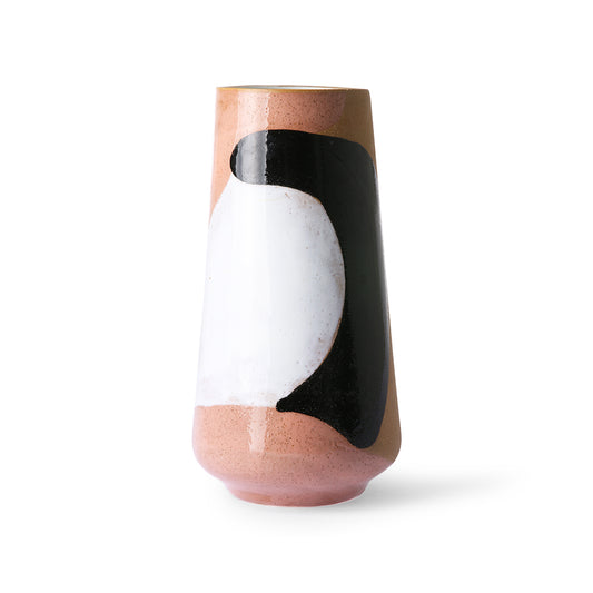 HKliving Hand painted ceramic flower vase