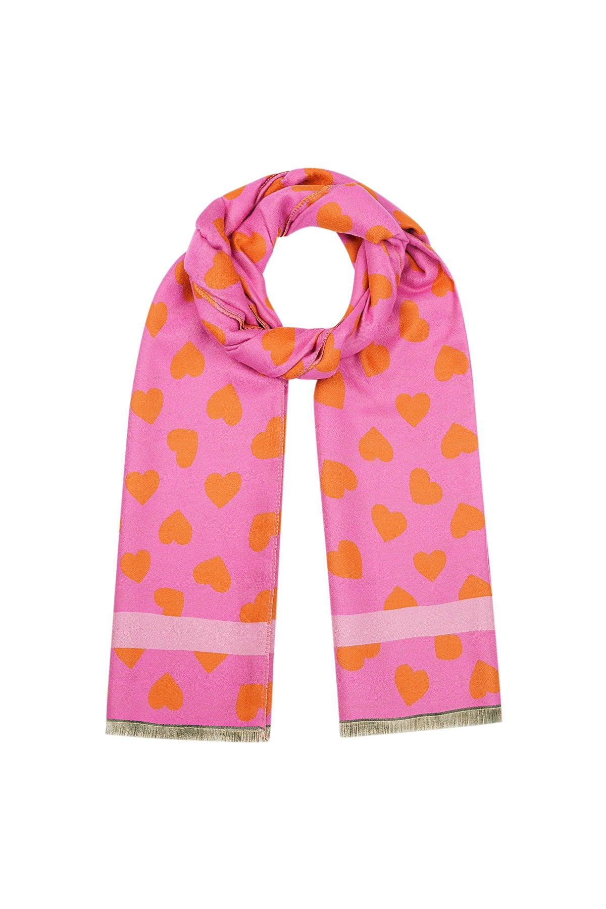 Happy Heart orange pink 0604963