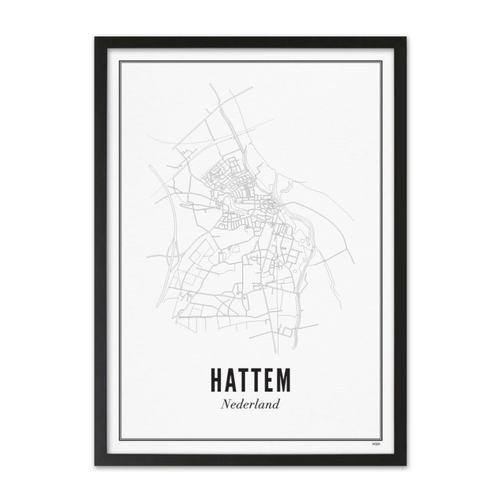 Hattem plattegrond 21x30cm 4911.9100