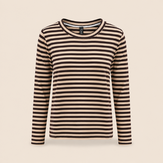 IZNAIZStripesweatlongsleevebrown__1