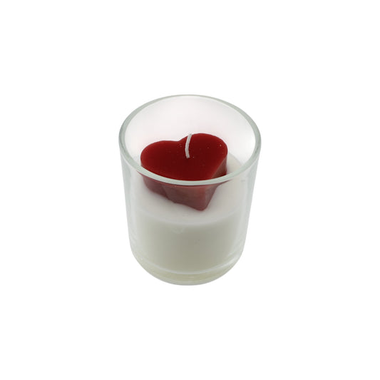 Kaars Heart rood