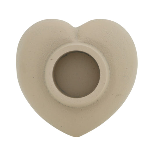 Home society Kandelaar XL Heart L beige metaal