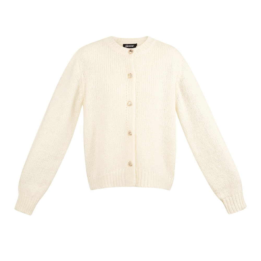 Knitted Love Cardigan Off White