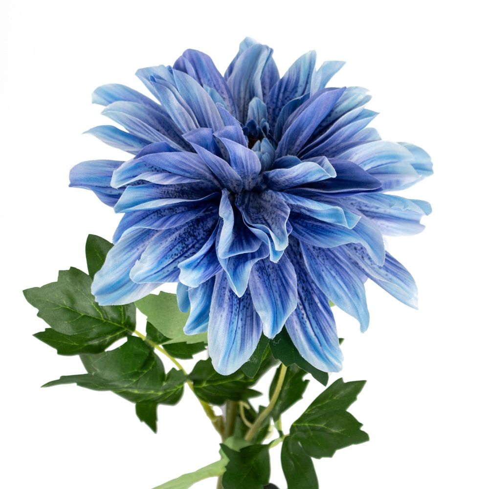 Kunstbloem dahlia blauw