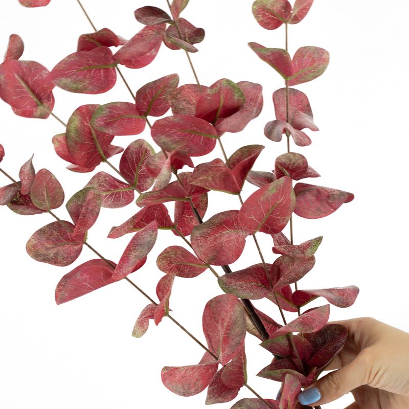 Kunstbloem eucalyptus burgundy