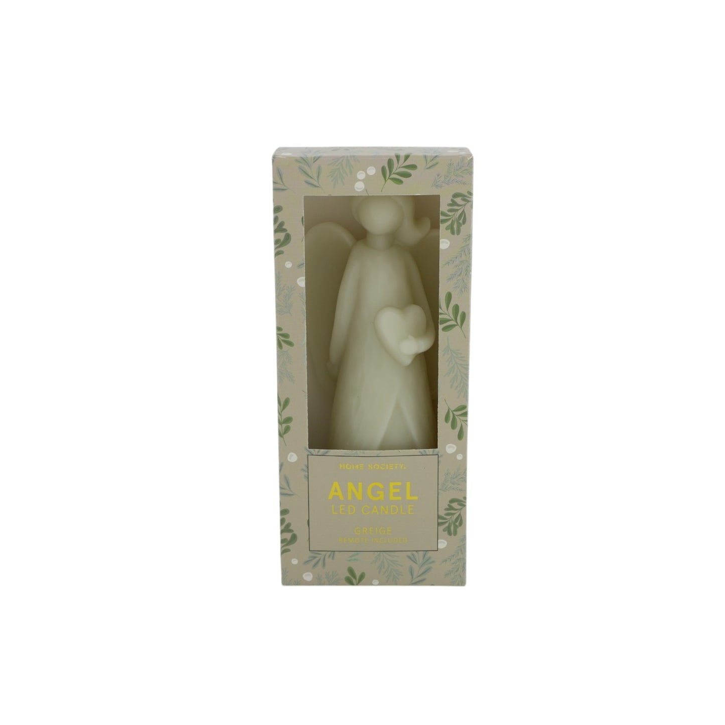 LED Kaars Angel L LED greige