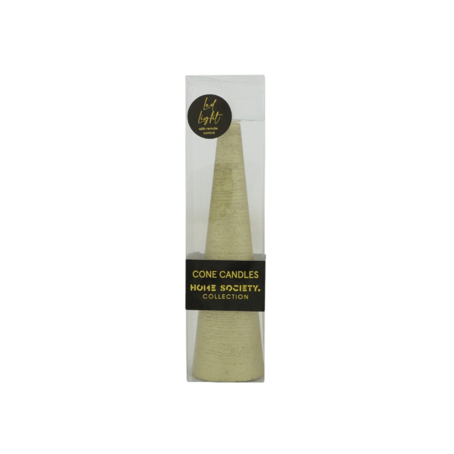 LED Kaars Cone M goud