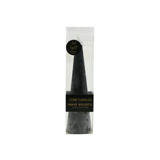 LED Kaars Cone M zwart