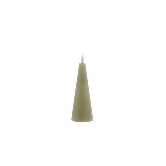 LED Kaars Cone S greige