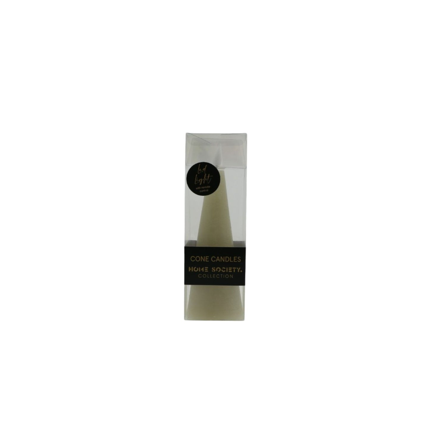 LED Kaars Cone S greige