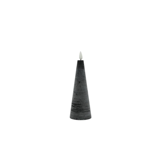 LED Kaars Cone S zwart