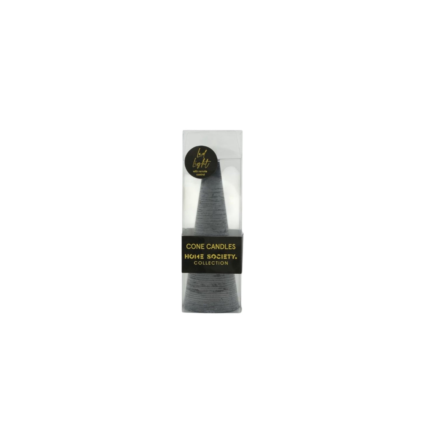 LED Kaars Cone S zwart