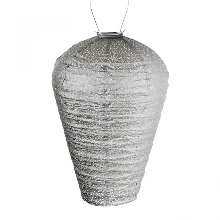 Lumiz solar lampion Sashiko light taupe XL nr. 29