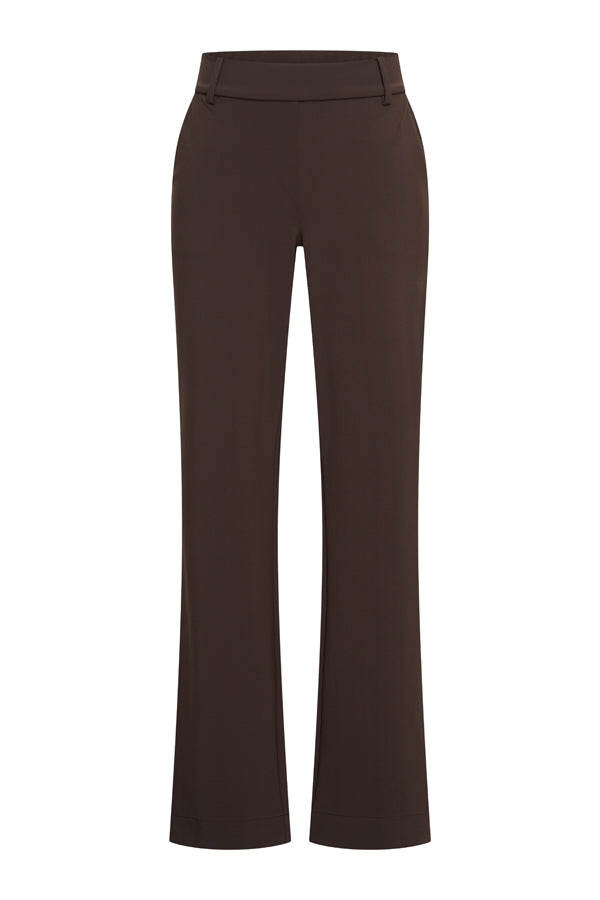Mi Piace broek flared bonded  Espresso