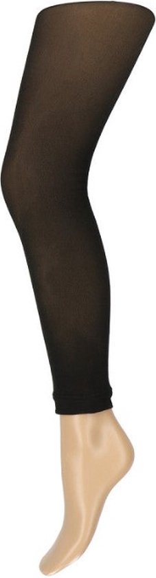 Marianne Fleece Legging zwart/bruin