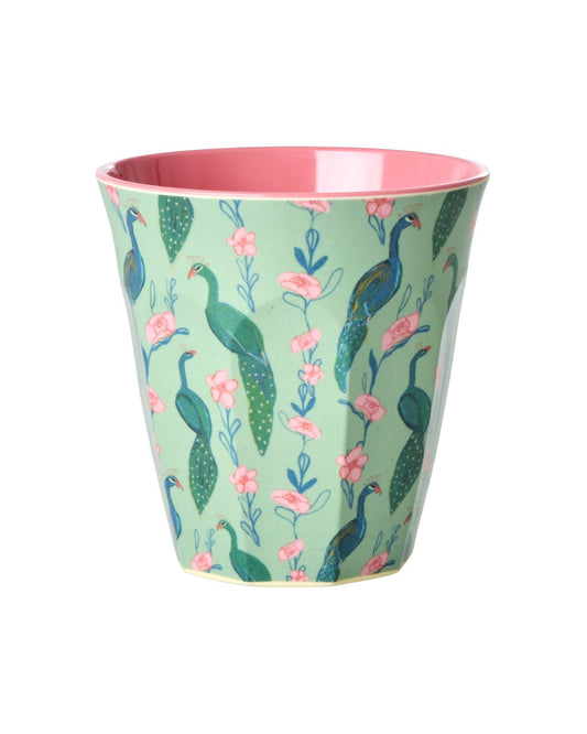 MelamineCupwithPeacockPowerPrint250ml__1