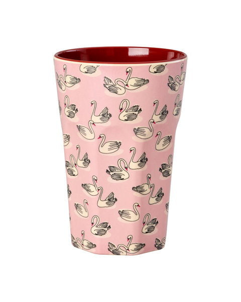 MelamineCupwithSwanPrintTall__1