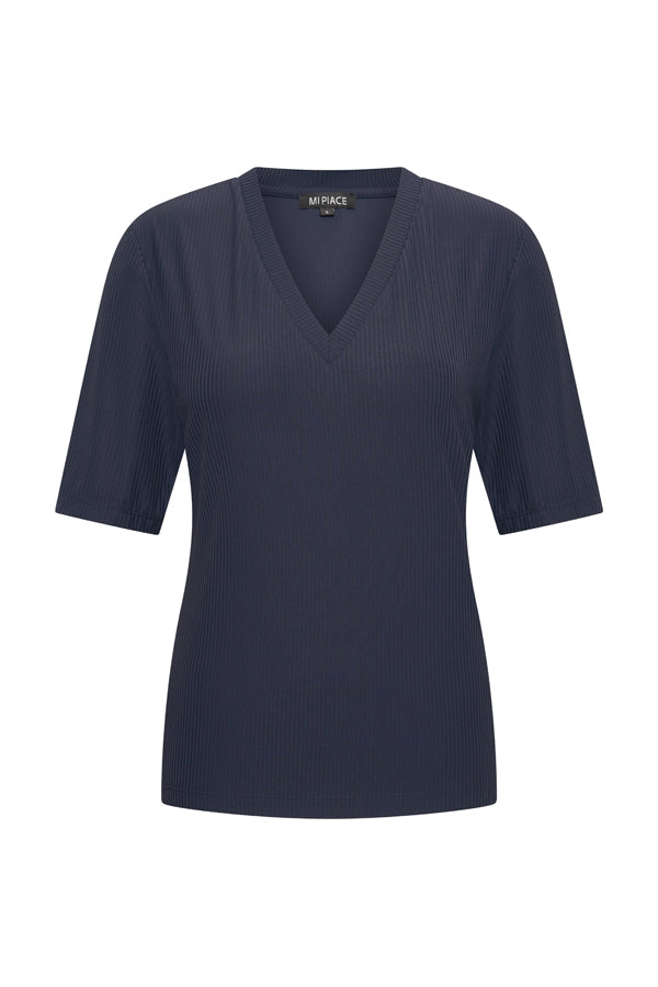 MiPiaceShirtVNeckRibbedDarkBlue__1