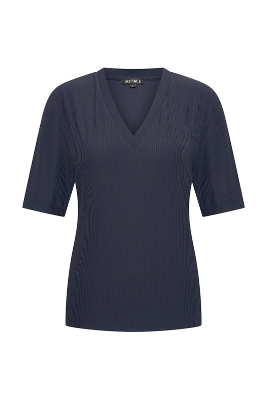 MiPiaceShirtVNeckRibbedDarkBlue__1