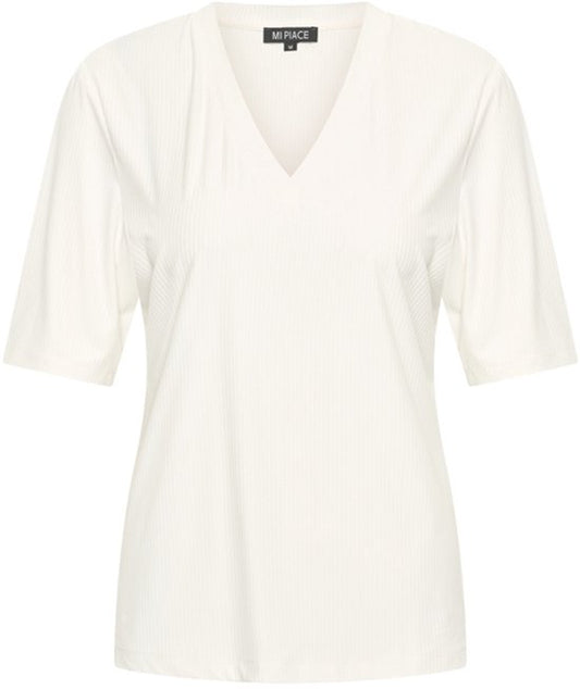 MiPiaceShirtVNeckRibbedOff-white__1