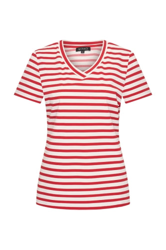 MipiaceT-shirtVHalsStripeRood__1