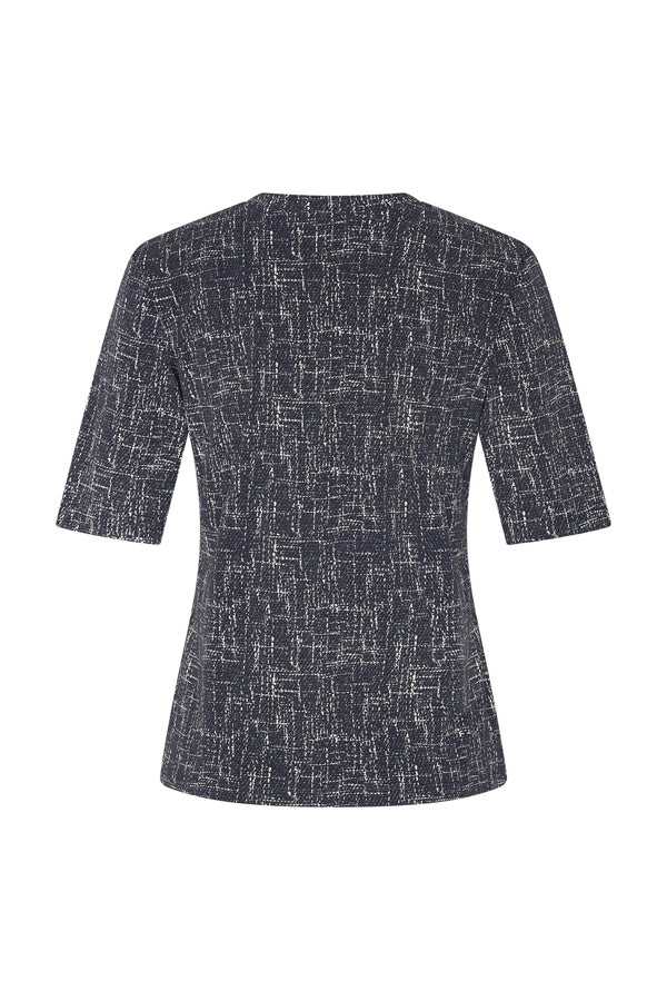 Mi piace alexis T shirt V Hals Linen print