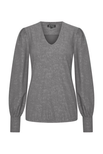 MipiacetoppuffSleevesStoneFoilPrintDarkgrey__1