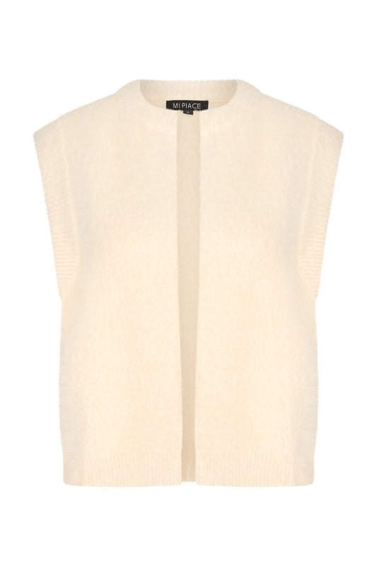 Mi piace vest hairy mouwloos Off-white