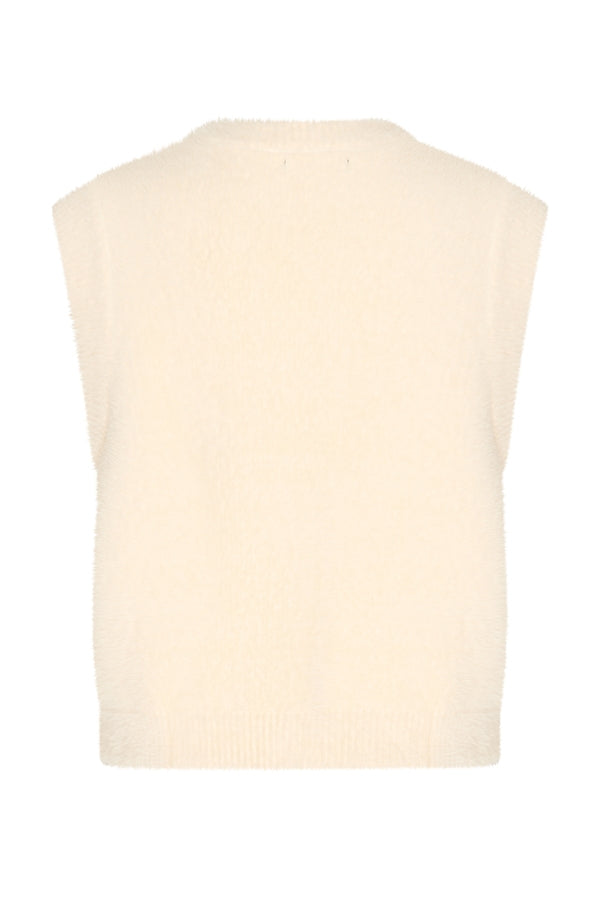 Mi piace vest hairy mouwloos Off-white