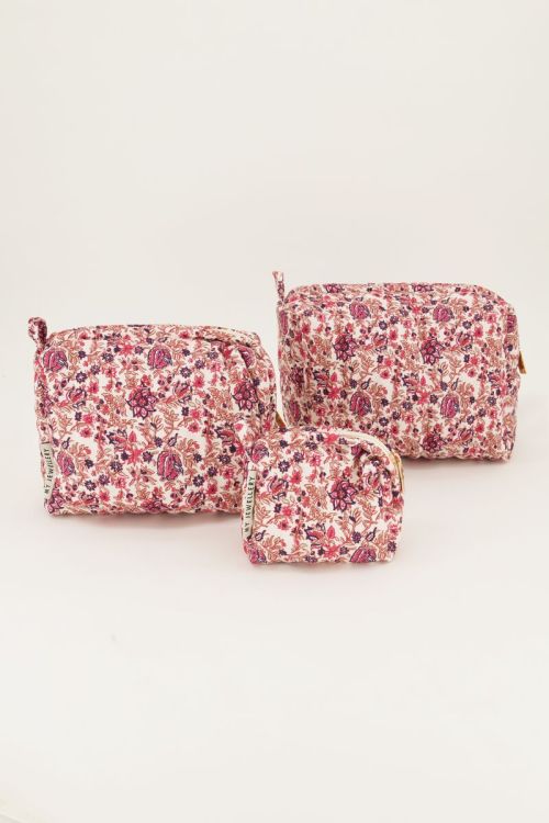 My Jewellery Multikleur bloemenprint toilettas set