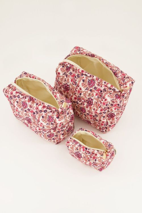 My Jewellery Multikleur bloemenprint toilettas set