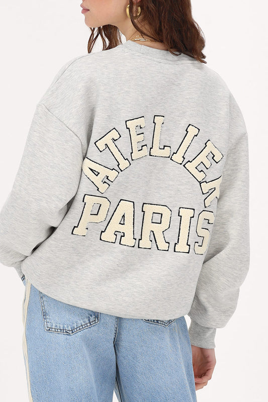 My Jewellery sweater "Atelier paris" Grijs