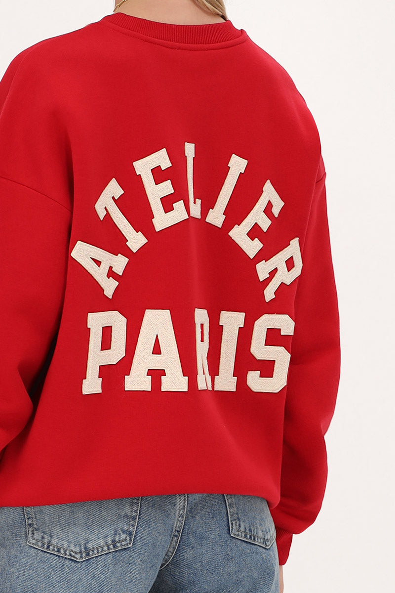 My Jewellery sweater "Atelier paris" Rood