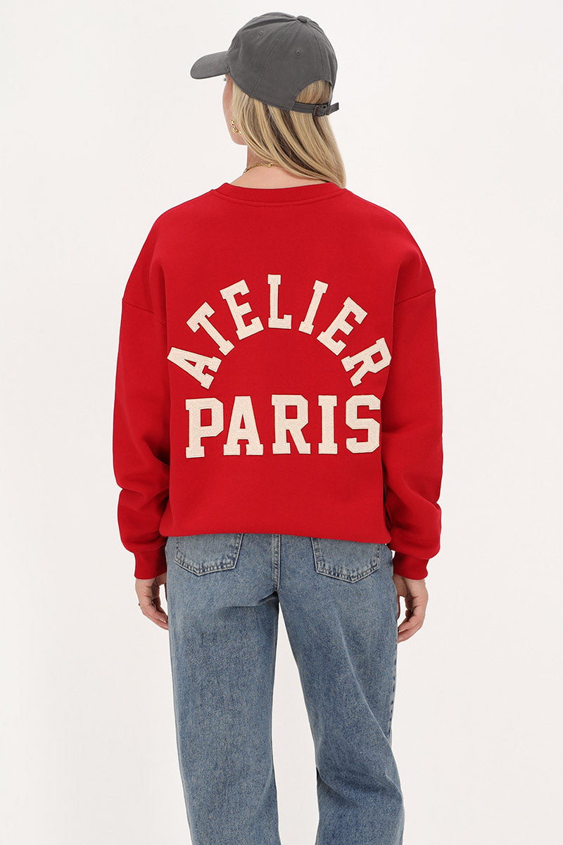 My Jewellery sweater "Atelier paris" Rood