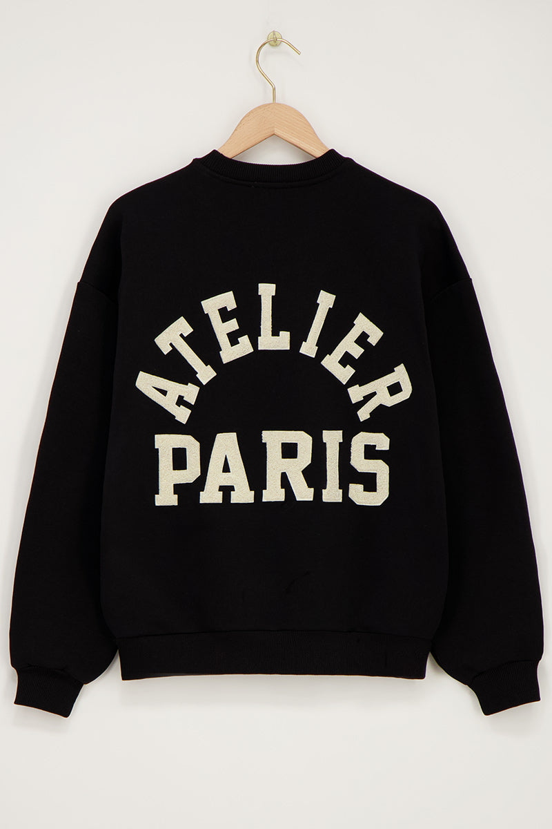 My Jewellery sweater "Atelier paris" Zwart