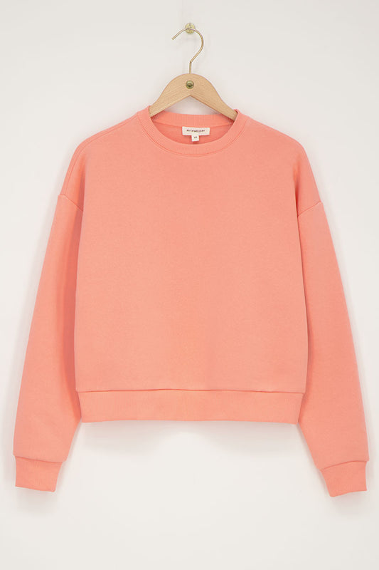 My jewellery Don't look back oversized sweater Orange