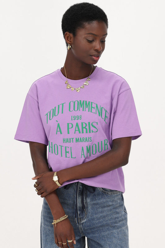 My jewellery Lila T-shirt "Hotel Amour" Lila