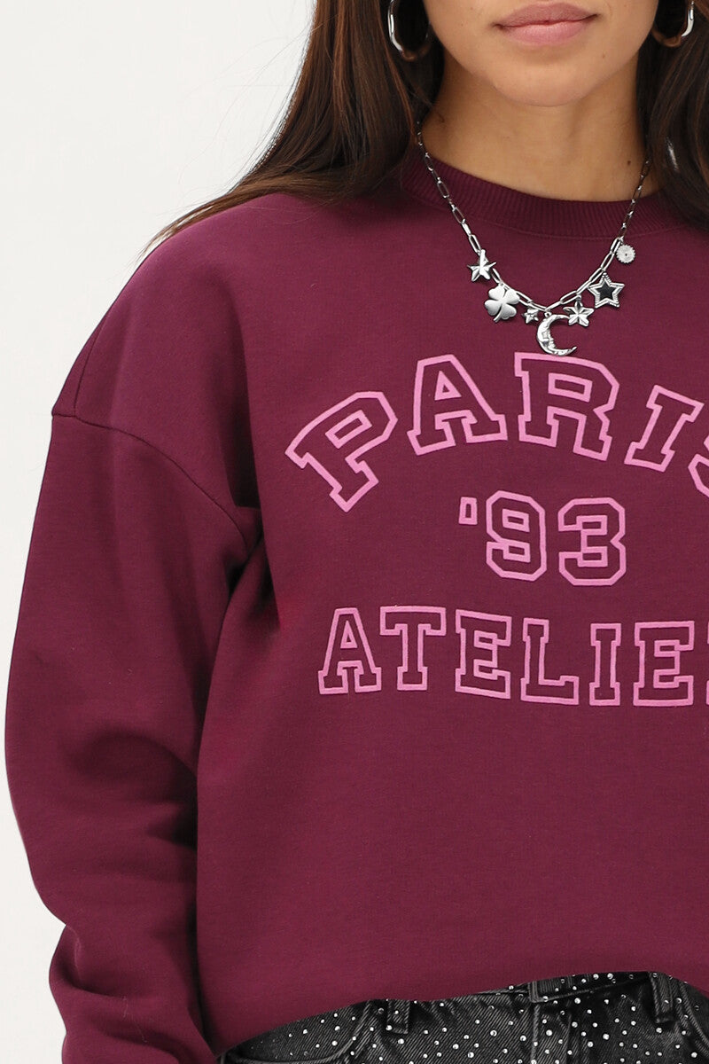 My jewellery Paris 93 atelier sweater Purple