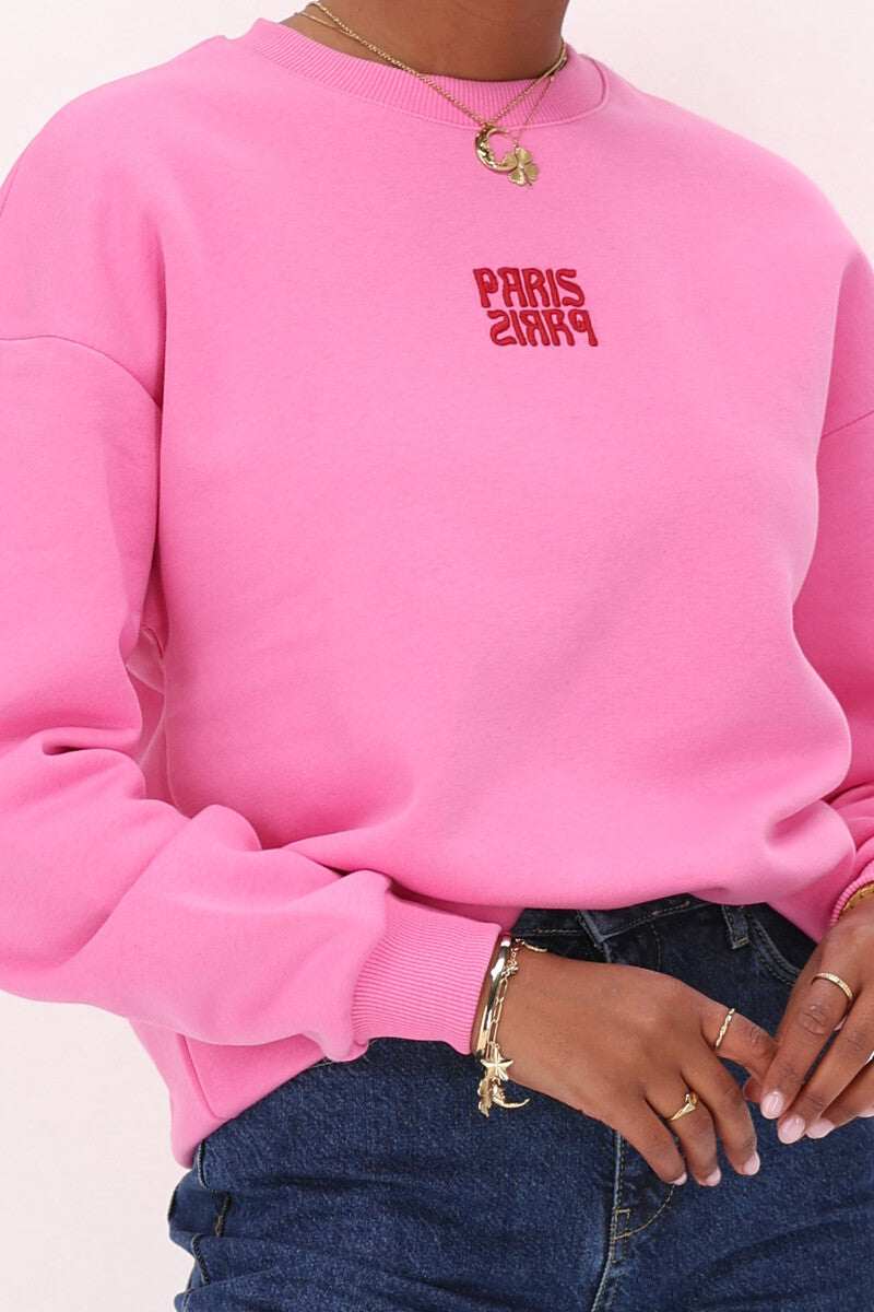 My jewellery Paris Paris Embro Sweater Pink