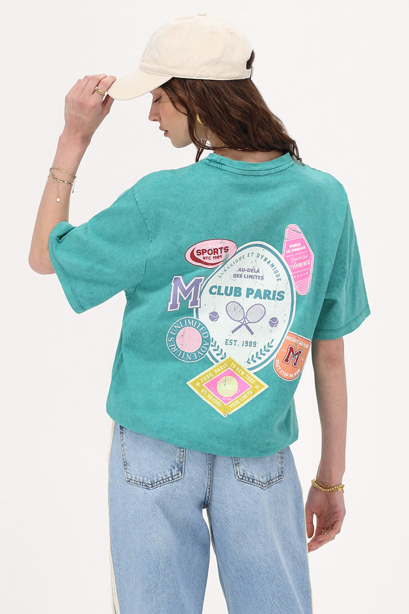 Myjewellery T-shirt sport en patches Groen
