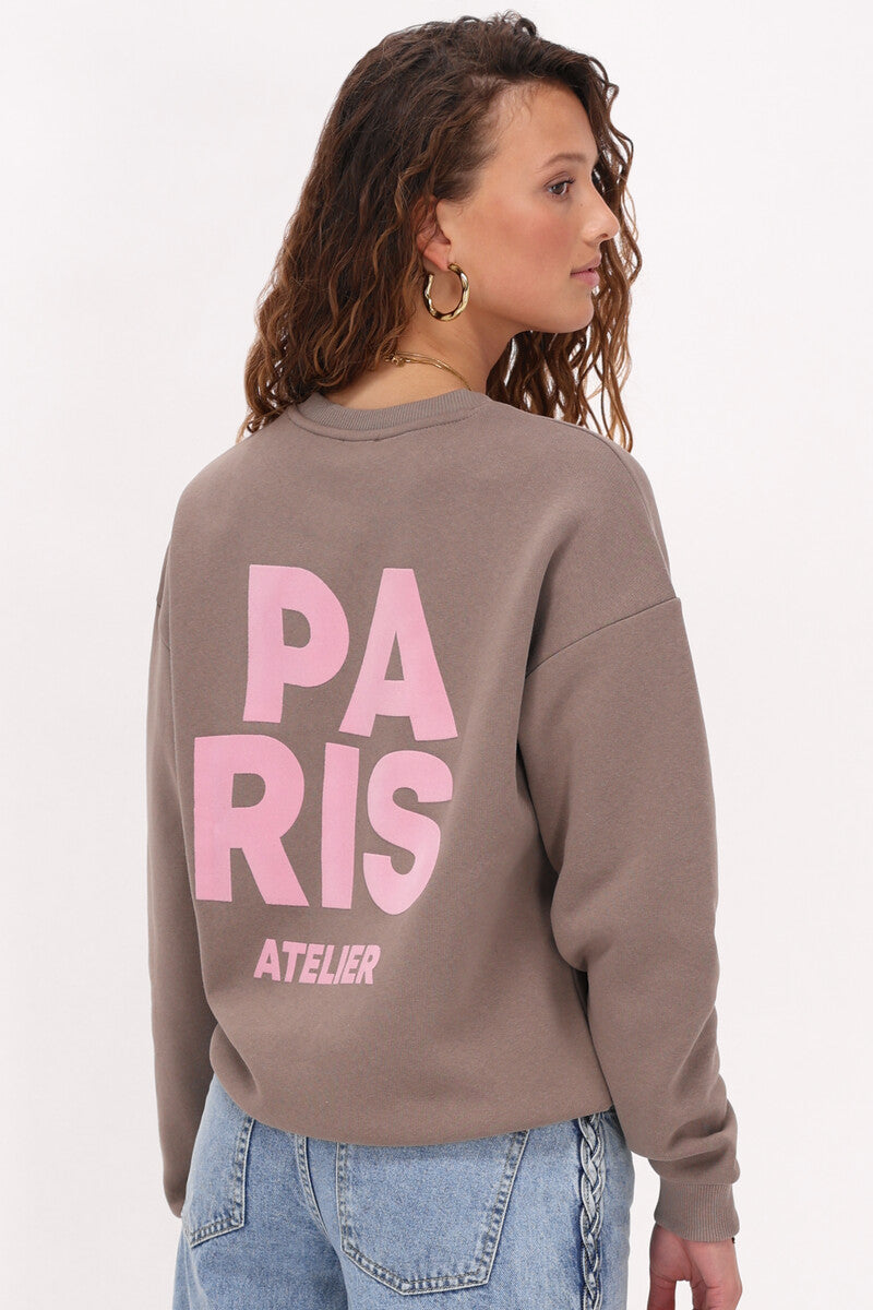 My jewellery sweater "Paris atelier" Taupe